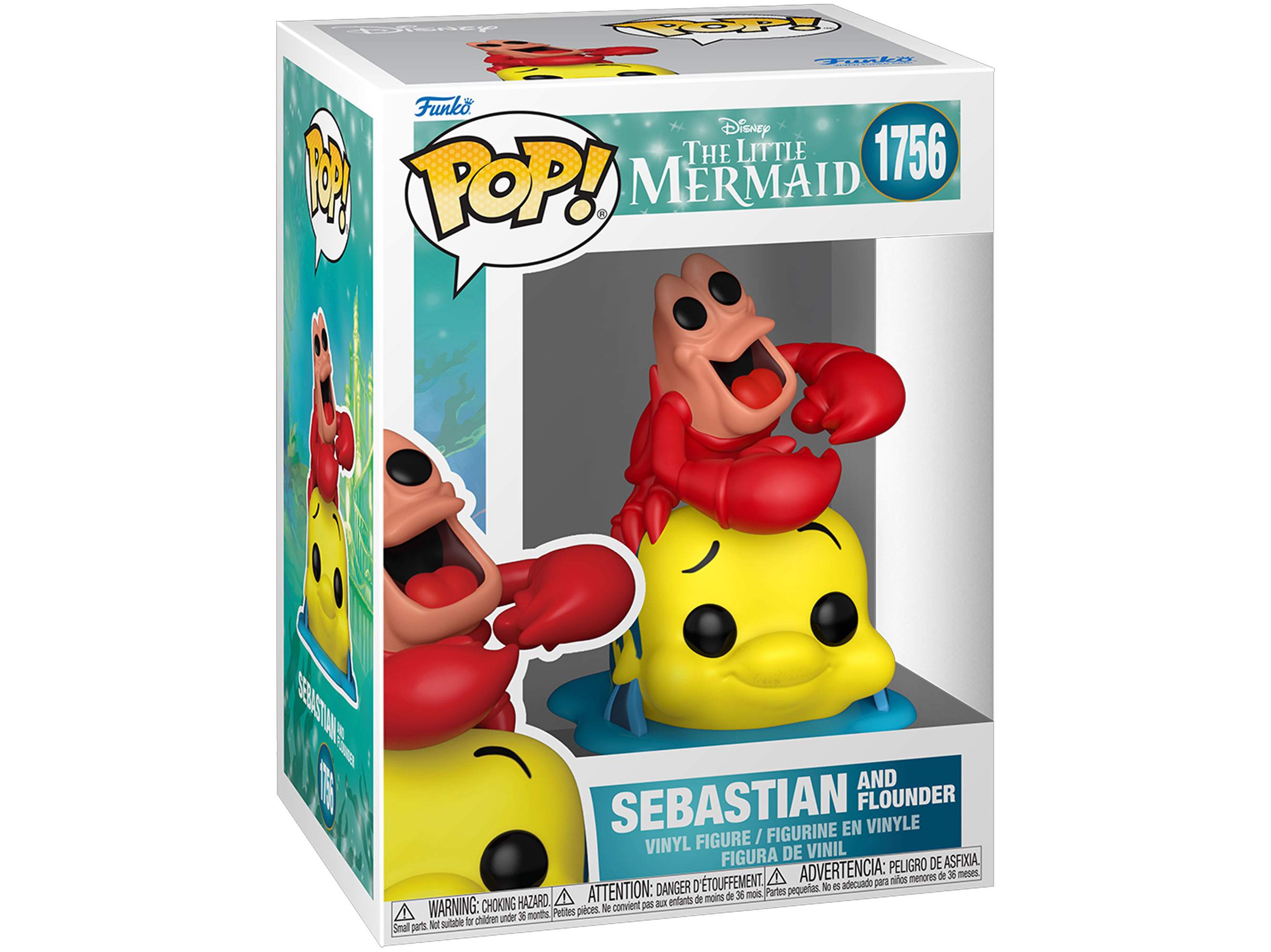 The Little Mermaid Pop! #1756 Sebastian and Flounder Gallery Image 3