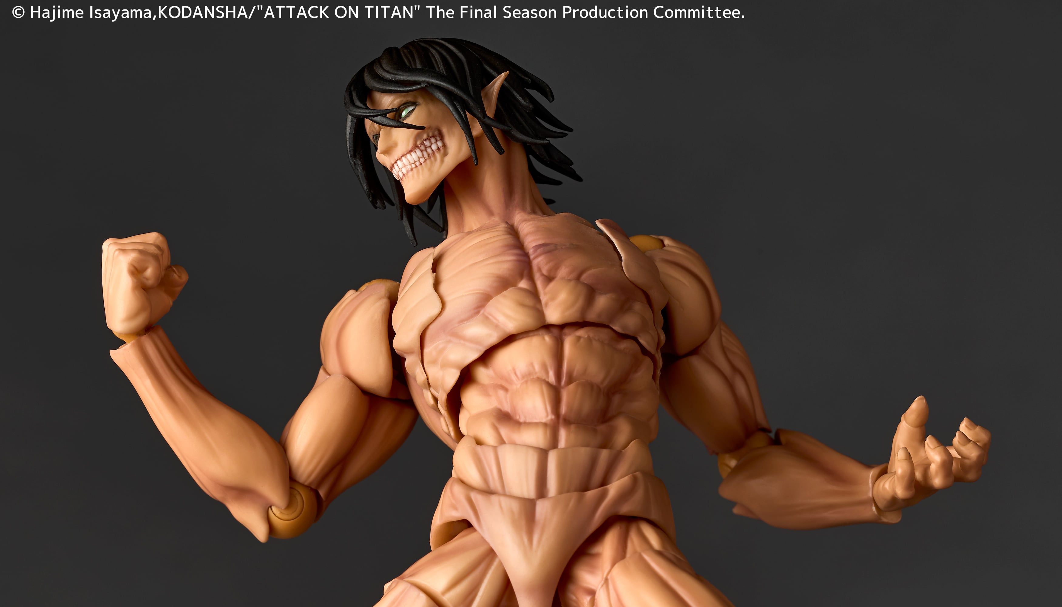 Attack on Titan Amazing Yamaguchi Revoltech NR121 Attack Titan (Eren Yeager) Action Figure (2nd Reissue) Gallery Image 11
