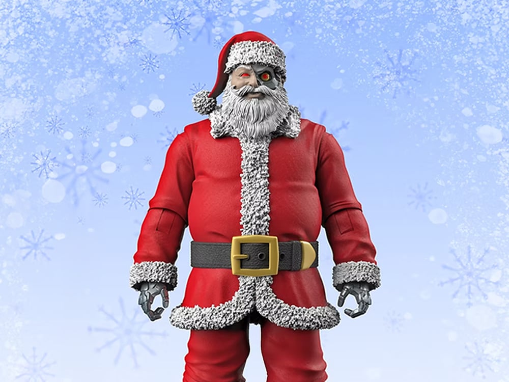 Naughty or Nice Collection Cyborg Santa BBTS Exclusive Figure (Reissue) Gallery Image 1