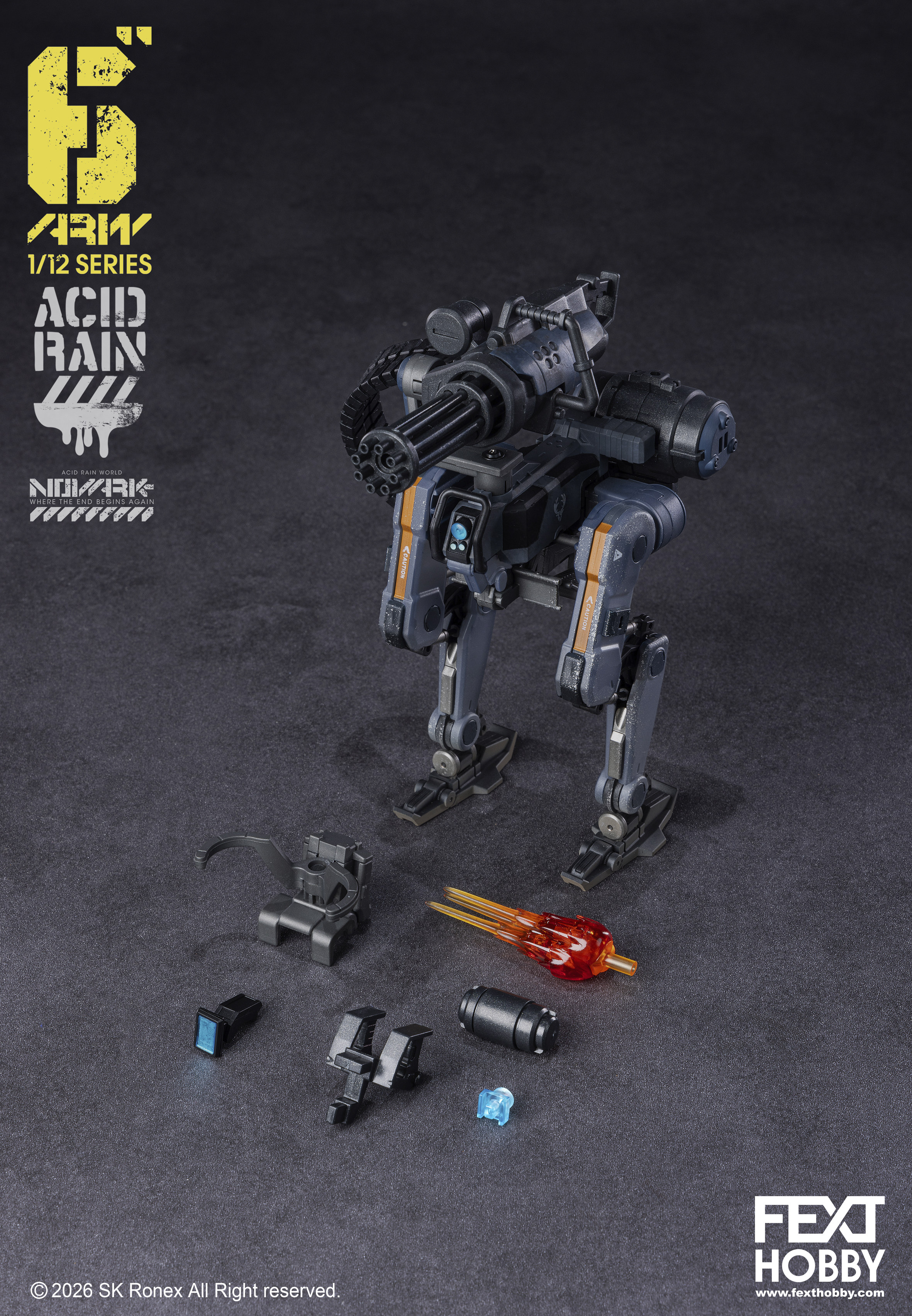 Acid Rain World: Novark FXH-ARV-002B Bucks Ostrix 1/12 Scale Vehicle