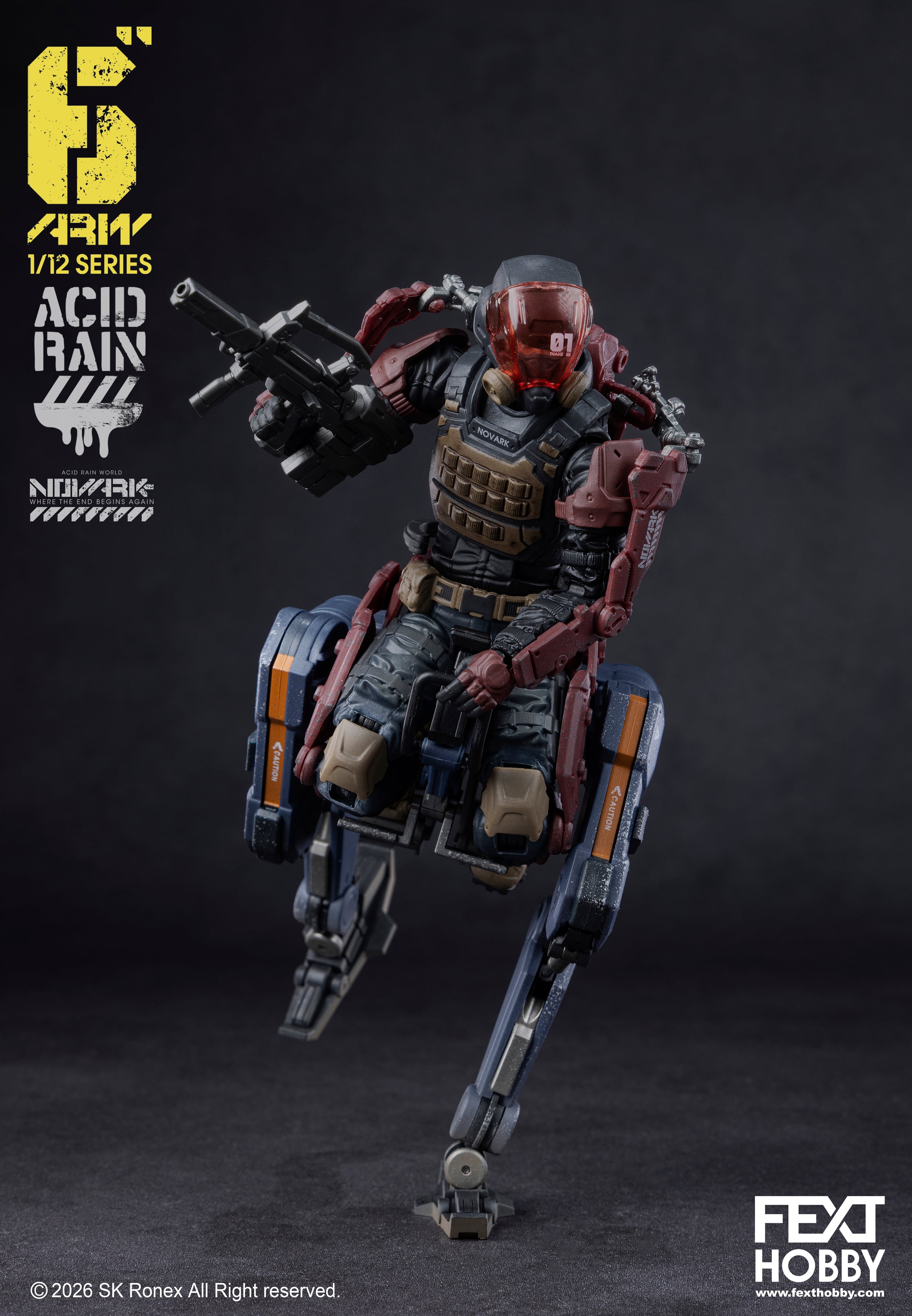 Acid Rain World: Novark FXH-ARV-002B Bucks Ostrix 1/12 Scale Vehicle