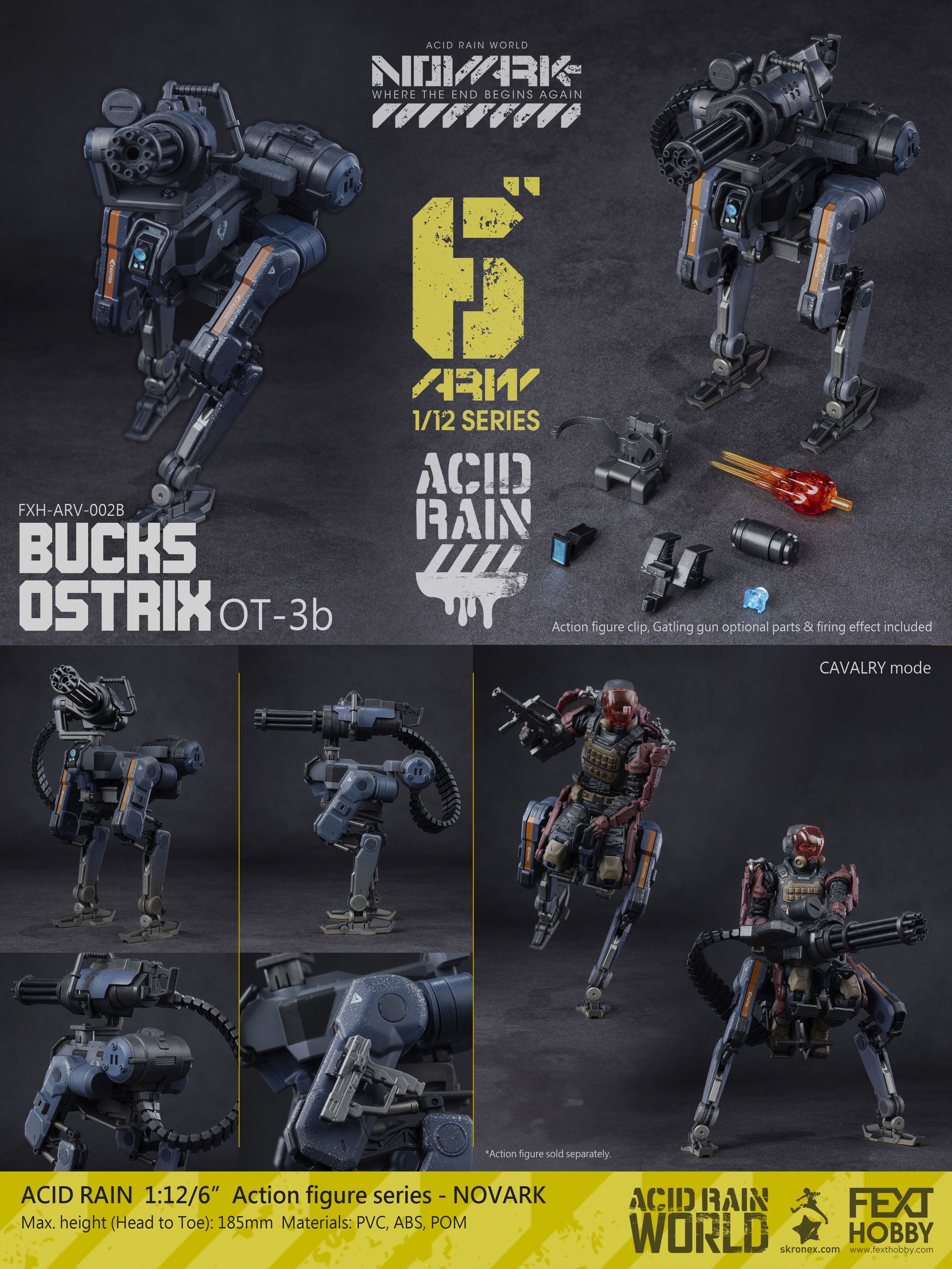 Acid Rain World: Novark FXH-ARV-002B Bucks Ostrix 1/12 Scale Vehicle Gallery Image 14