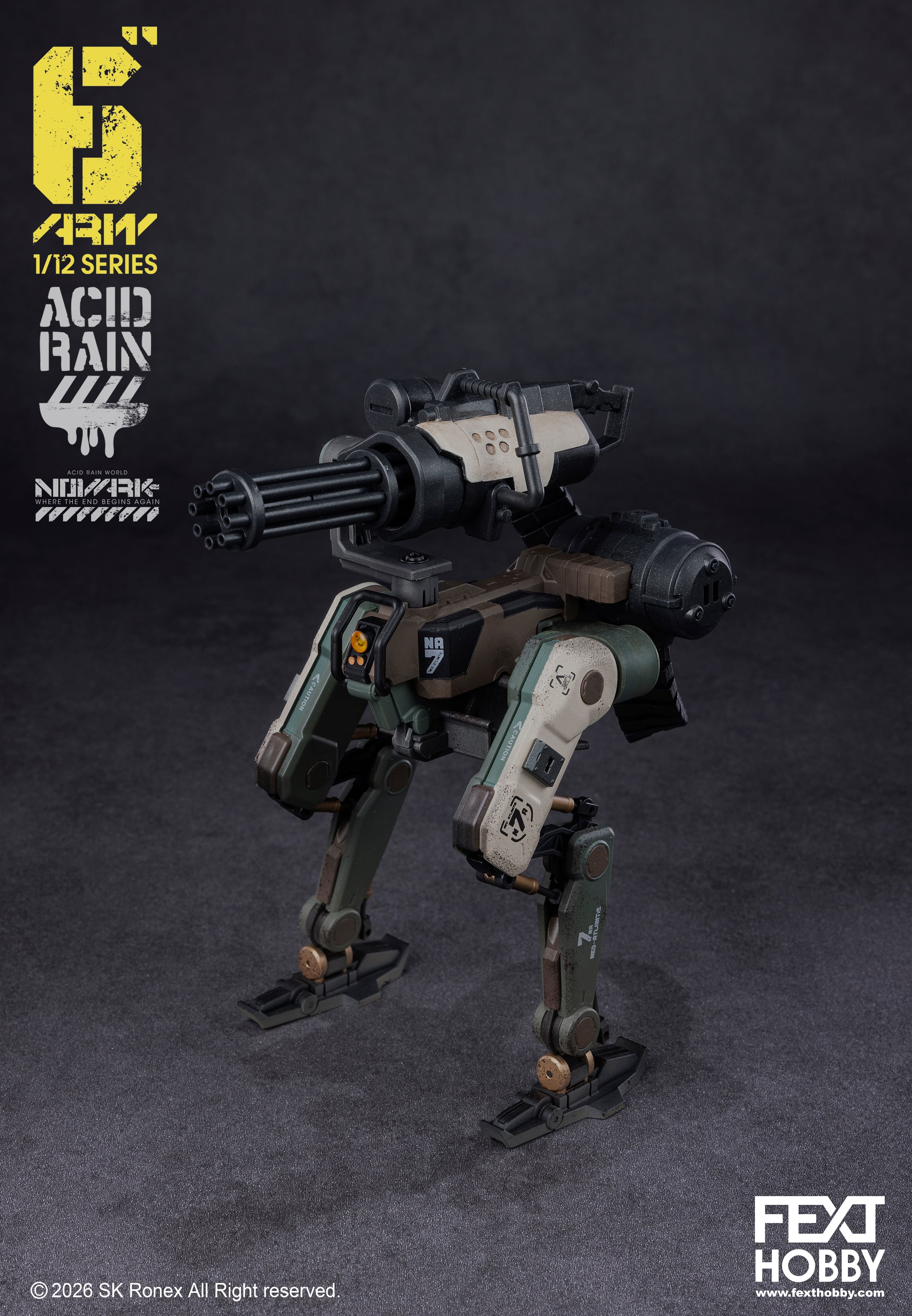 Noritoshi in Darkest Rainment レプリカ Acid Rain World: Novark FXH-ARV-002A Marine Ostrix 1/12 Scale Vehicle