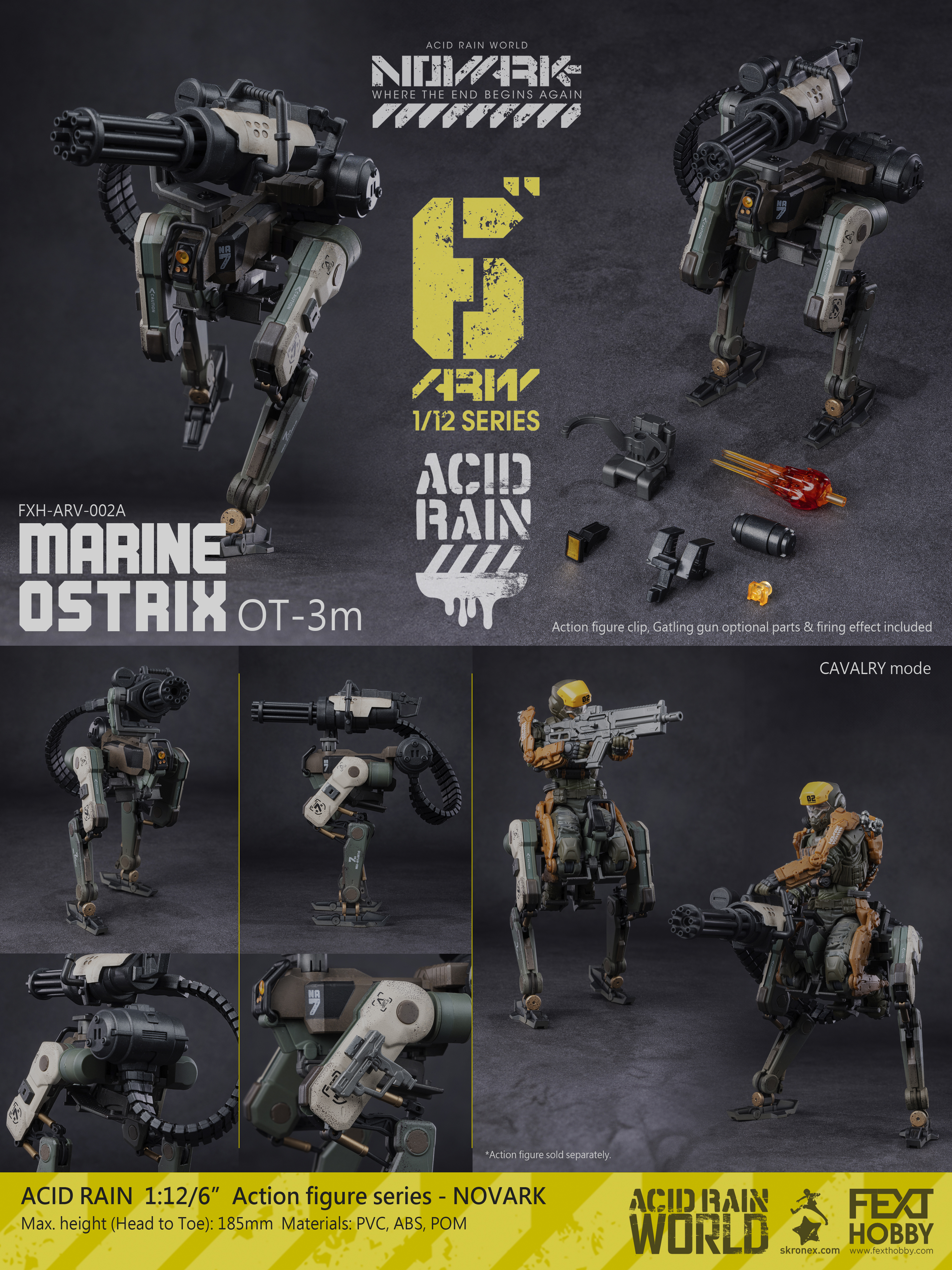 Acid Rain World: Novark FXH-ARV-002A Marine Ostrix 1/12 Scale Vehicle Gallery Image 14
