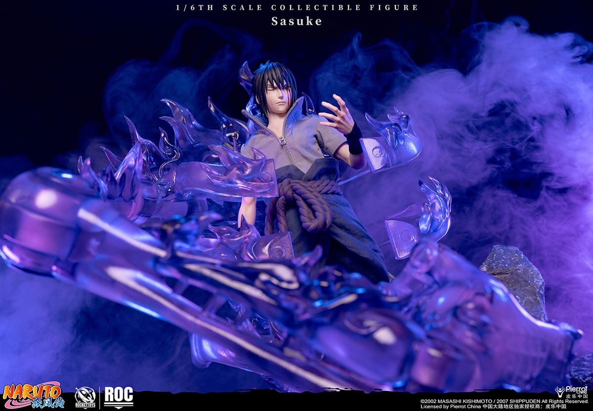 Naruto: Shippuden Sasuke Uchiha (Deluxe Ver.) 1/6 Scale Action Figure Gallery Image 6
