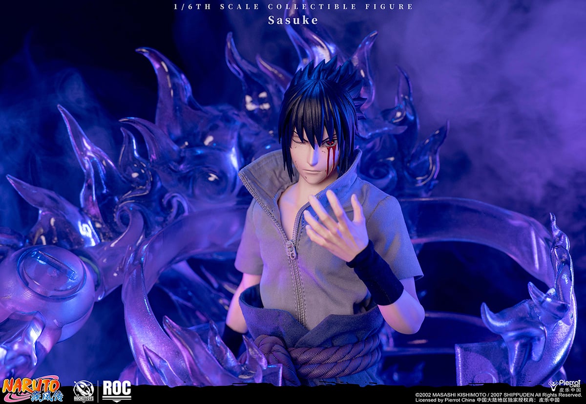 Naruto: Shippuden Sasuke Uchiha (Deluxe Ver.) 1/6 Scale Action Figure Gallery Image 7