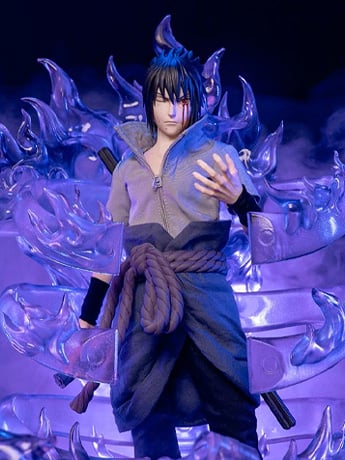 Naruto: Shippuden Sasuke Uchiha (Deluxe Ver.) 1/6 Scale Action Figure Gallery Image 2