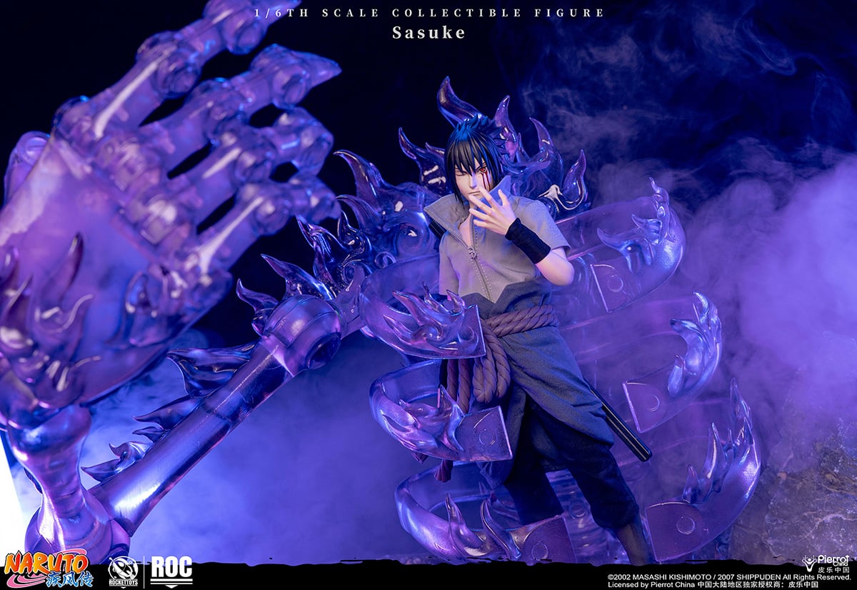 Naruto: Shippuden Sasuke Uchiha (Deluxe Ver.) 1/6 Scale Action Figure Gallery Image 5