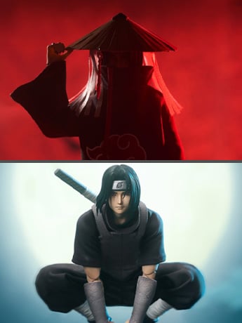 Naruto: Shippuden Itachi Uchiha (Dual Ver.) 1/12 Scale Action Figure Gallery Image 2