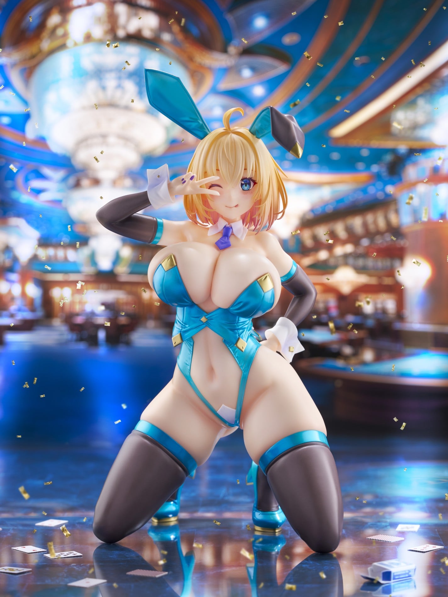 Nadare Takamine Illustration -Sakura- Sophia F. Shirring (Blue Bunny Ver.) 1/6 Scale Figure Gallery Image 4