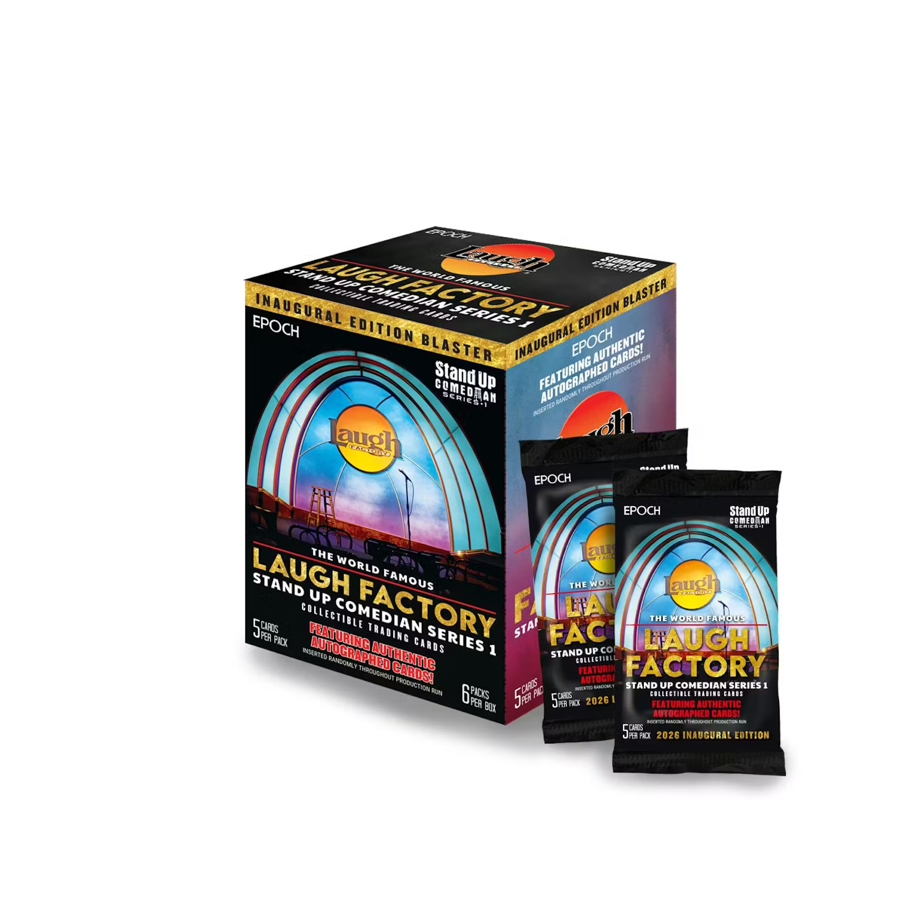 Laugh Factory Stand Up Comedian Series 1 Blaster Box of 6 Trading