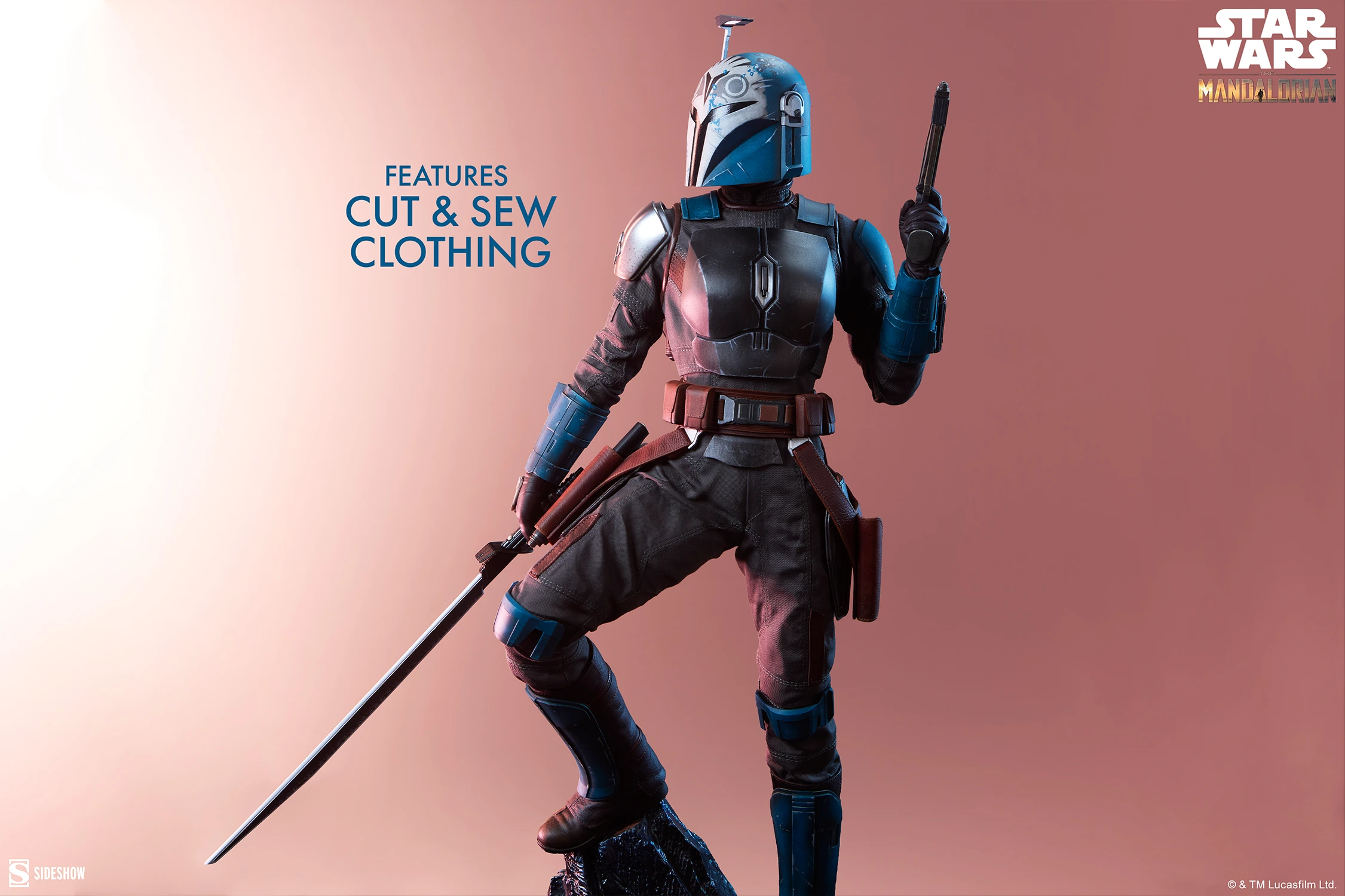 Star Wars: The Mandalorian Premium Format Bo-Katan Kryze Statue Gallery Image 6