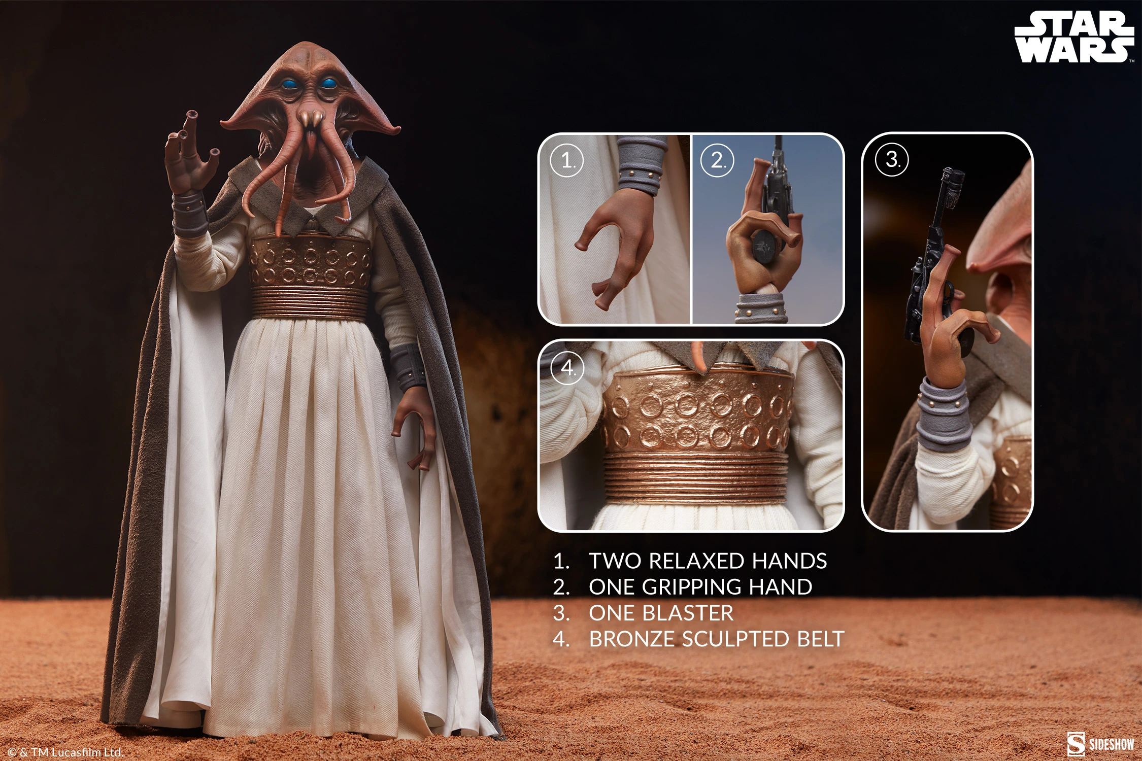 Star Wars: Return of the Jedi Scum & Villainy Tessek 1/6 Scale Figure