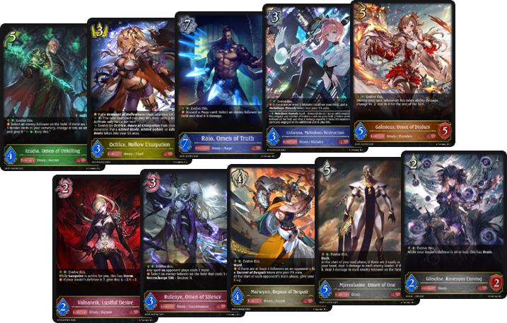 Shadowverse: Evolve Eightfold Retribution And Omens and Heirs