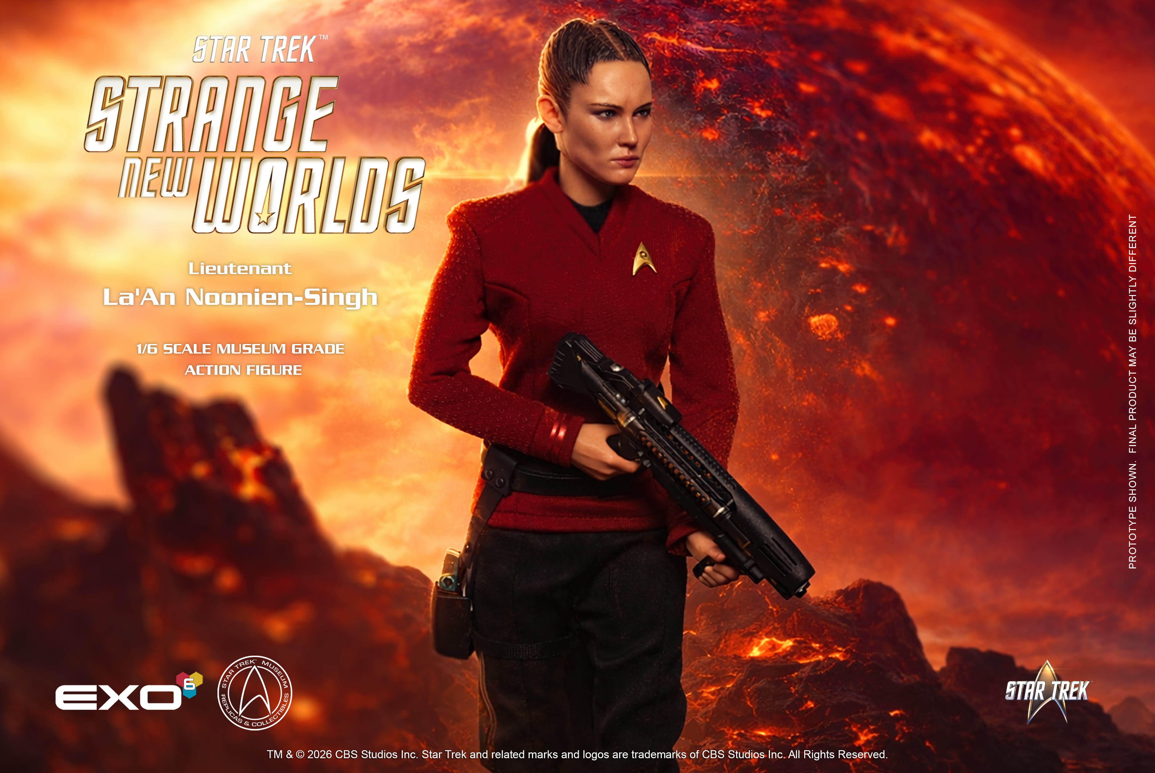 Star Trek: Strange New Worlds Lieutenant La'An Noonien-Singh 1/6 Scale Action Figure Gallery Image 7