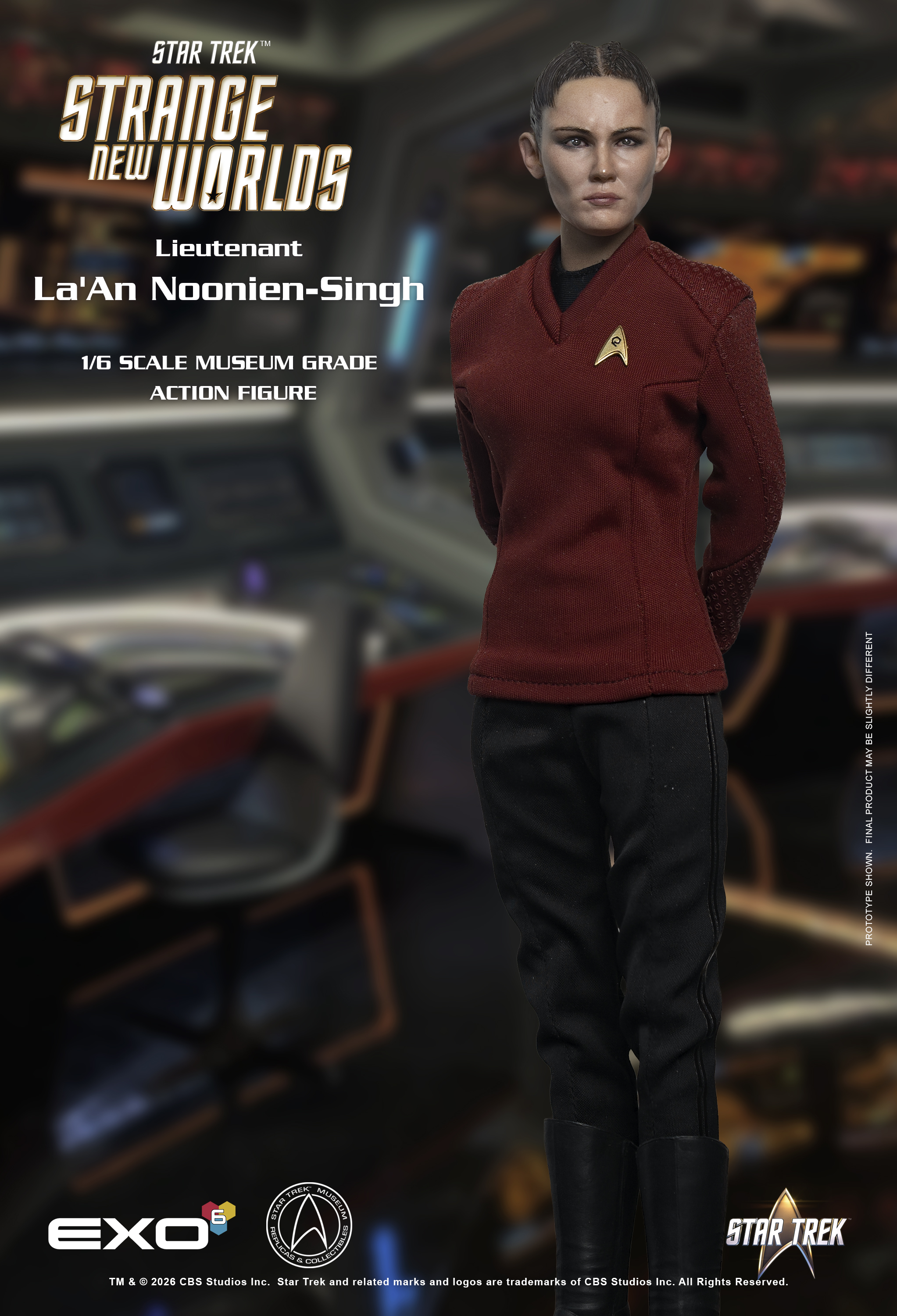 Star Trek: Strange New Worlds Lieutenant La'An Noonien-Singh 1/6 Scale Action Figure Gallery Image 4