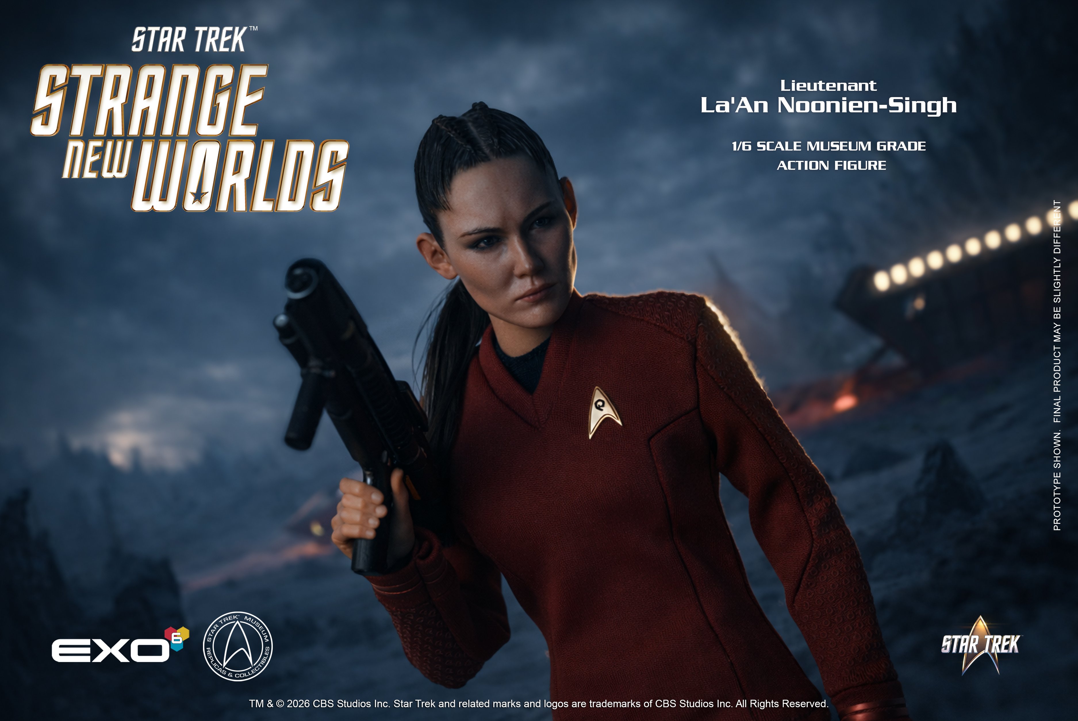 Star Trek: Strange New Worlds Lieutenant La'An Noonien-Singh 1/6 Scale Action Figure Gallery Image 10