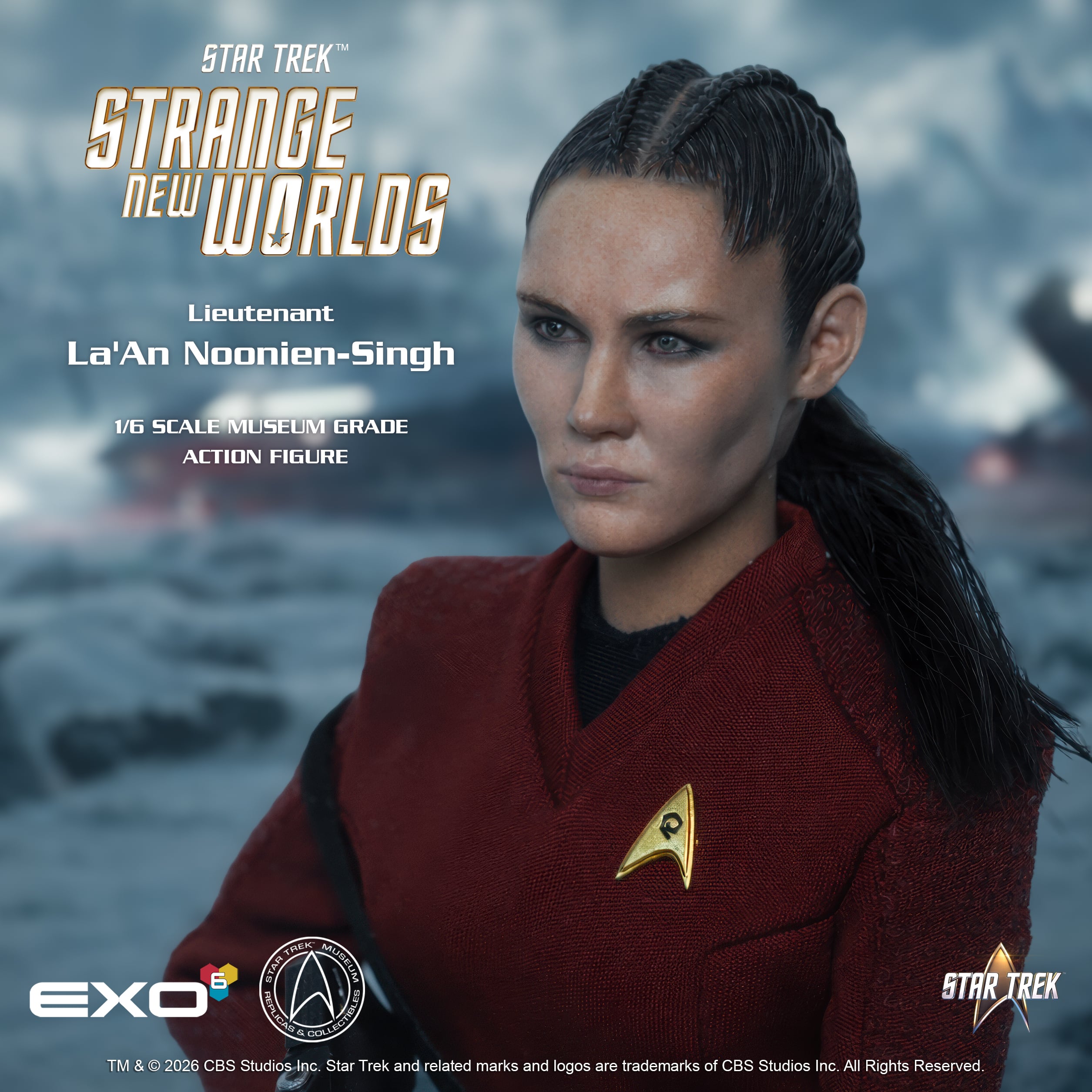 Star Trek: Strange New Worlds Lieutenant La'An Noonien-Singh 1/6 Scale Action Figure Gallery Image 9
