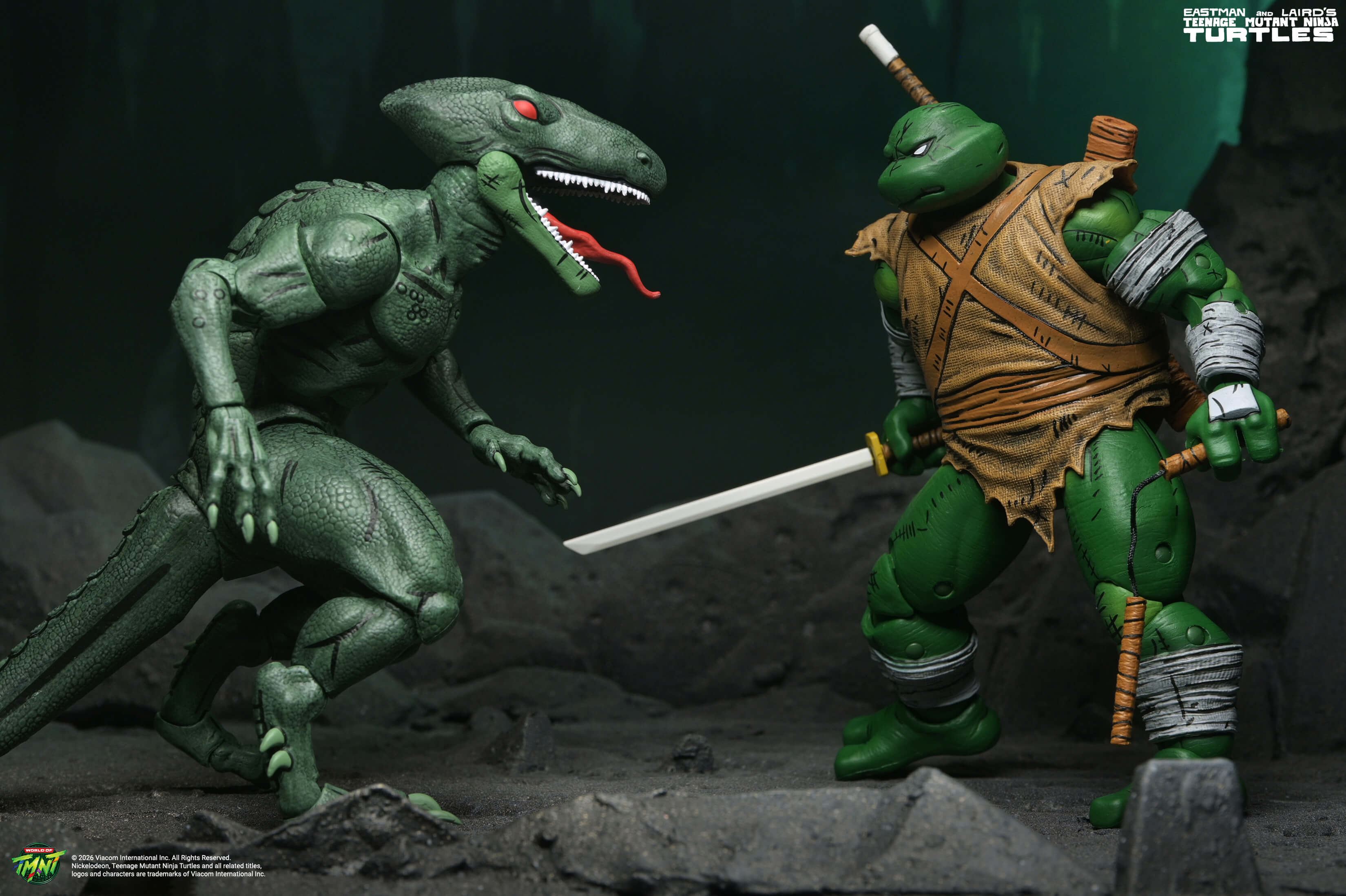 Teenage Mutant Ninja Turtles Daimyo Orkai & Raptor (Mirage Comics) Action Figure Two-Pack Gallery Image 12