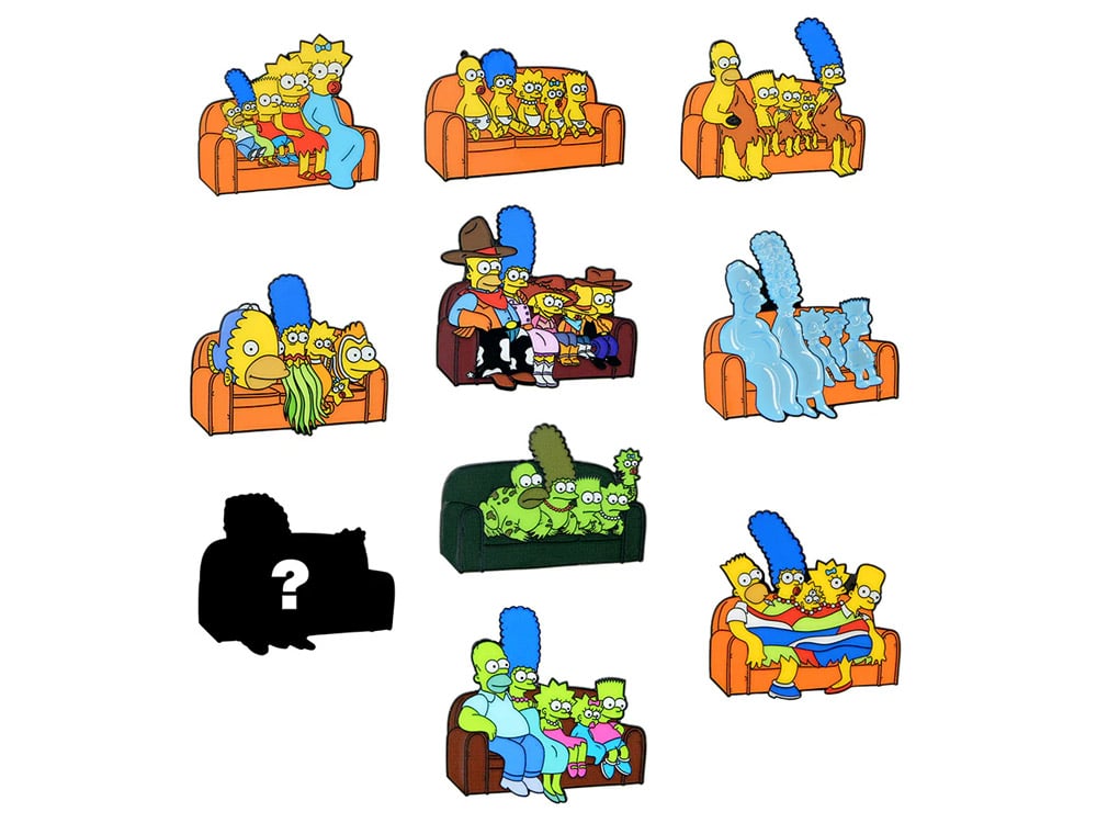 The Simpsons Couch Gag Random Enamel Pin Gallery Image 1