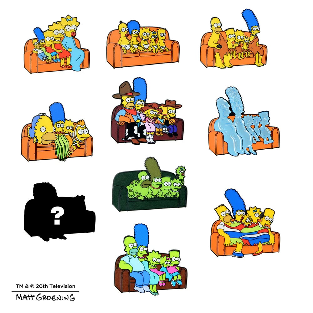 The Simpsons Couch Gag Random Enamel Pin Gallery Image 6