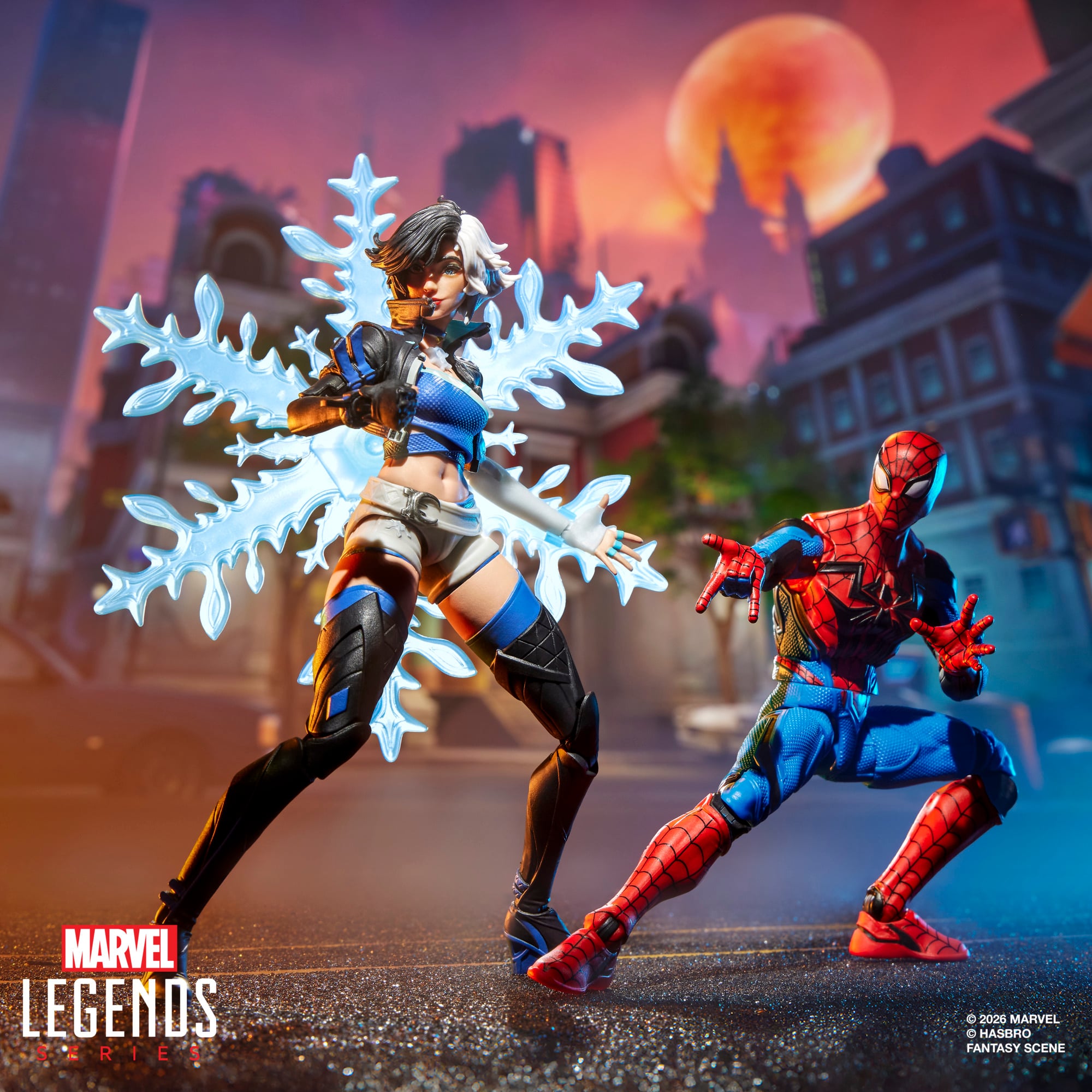Marvel Rivals Marvel Legends Spider-Man & Luna Snow Action Figure Two-Pack Gallery Image 4