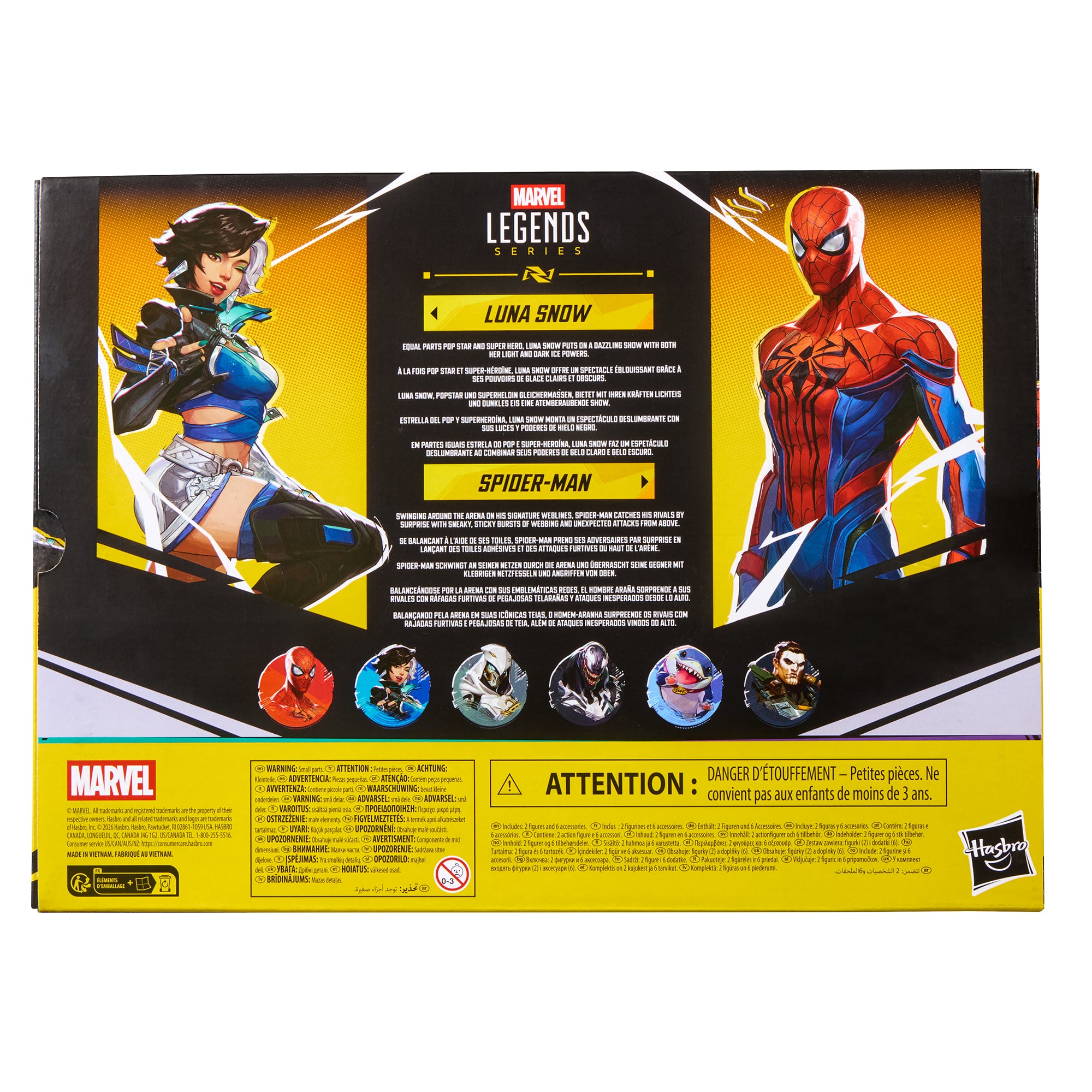 Marvel Rivals Marvel Legends Spider-Man & Luna Snow Action Figure