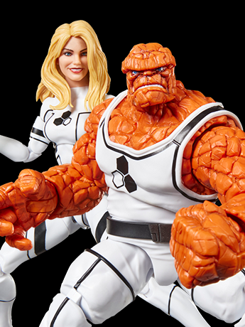 Future Foundation Marvel Legends Marvel's The Thing & Marvel's Invisible Woman Action Figure Two-Pack Gallery Image 2