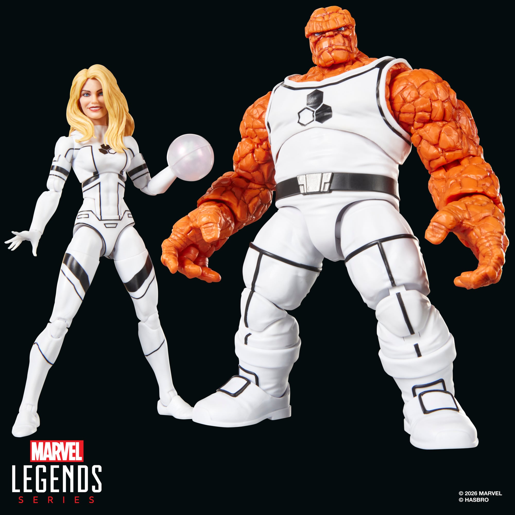 Future Foundation Marvel Legends Marvel's The Thing & Marvel's Invisible Woman Action Figure Two-Pack Gallery Image 3