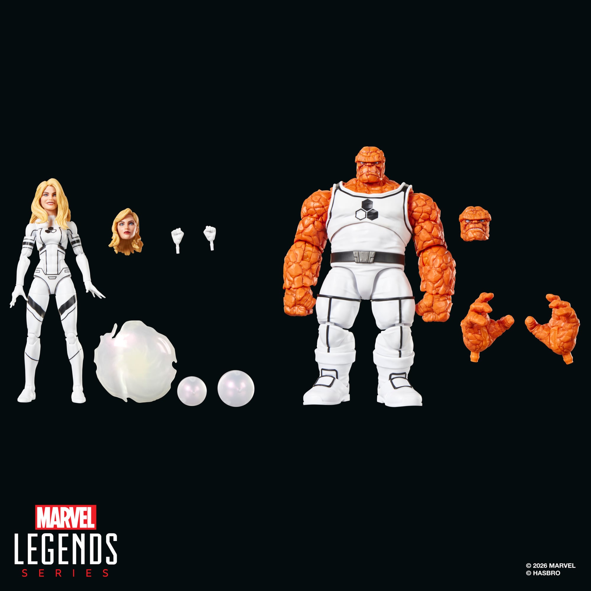 Future Foundation Marvel Legends Marvel's The Thing & Marvel's Invisible Woman Action Figure Two-Pack Gallery Image 12
