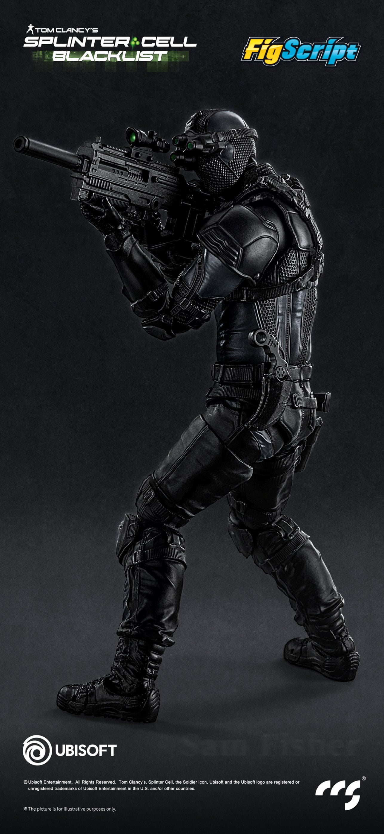 Splinter Cell: Blacklist FigScript Sam Fisher 1/12 Scale Action Figure Gallery Image 10