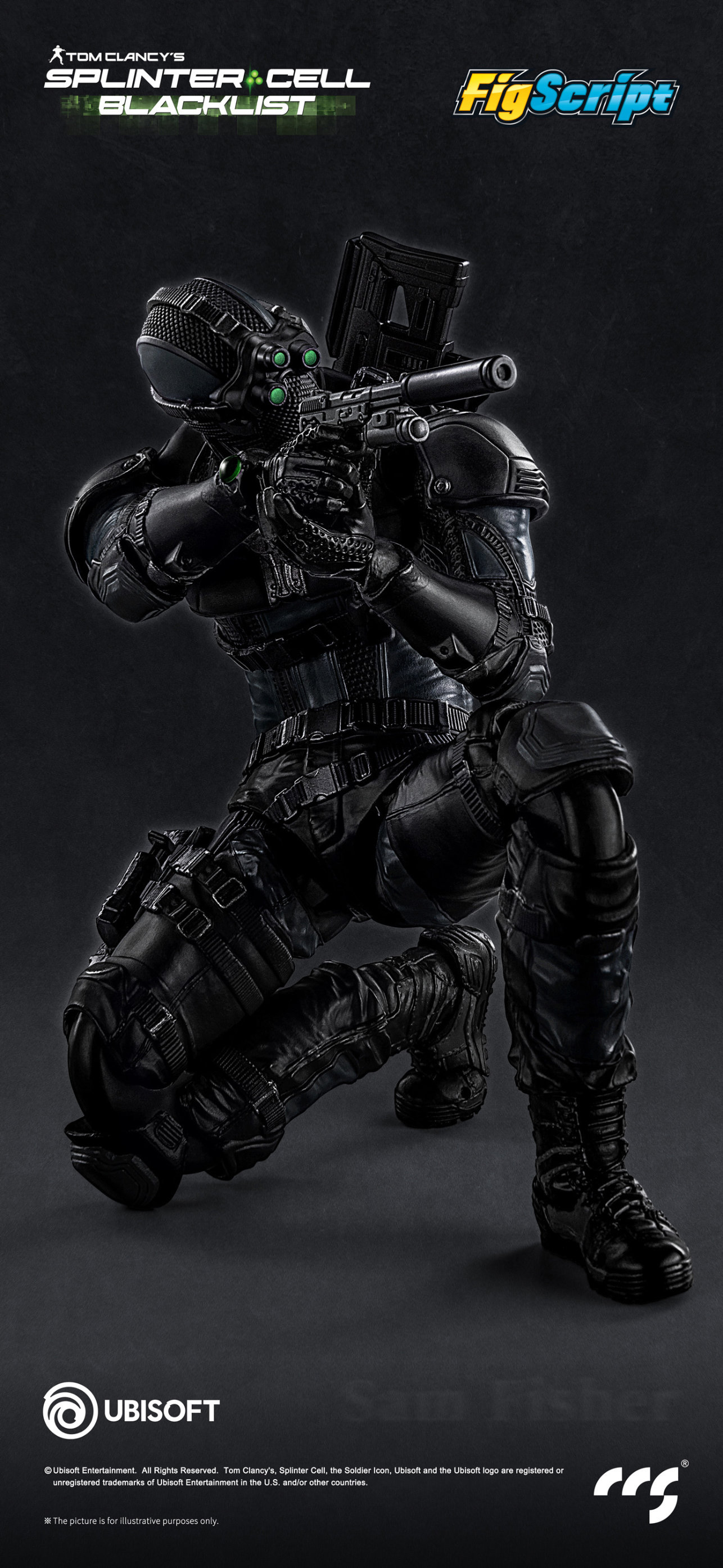 Splinter Cell: Blacklist FigScript Sam Fisher 1/12 Scale Action Figure Gallery Image 9