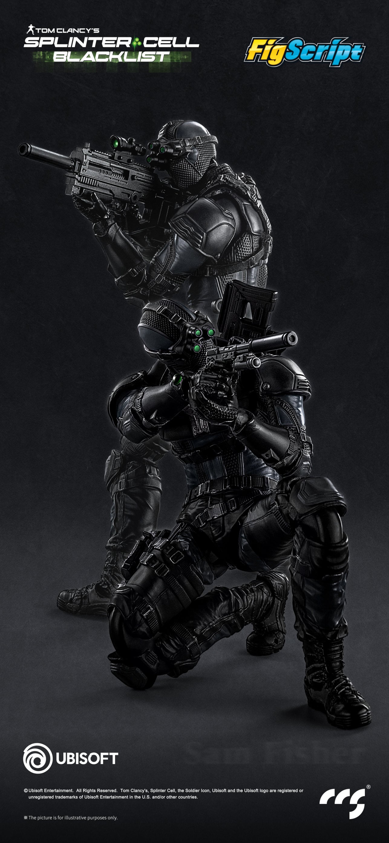 Splinter Cell: Blacklist FigScript Sam Fisher 1/12 Scale Action Figure Gallery Image 8