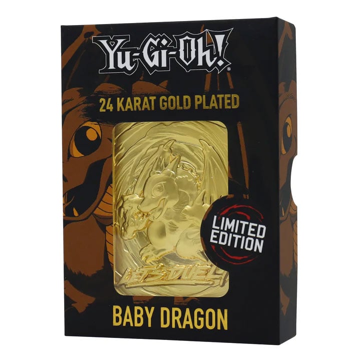 Yu-Gi-Oh! Baby Dragon (24k Gold Plated) Limited Edition Metal Card Gallery Image 5