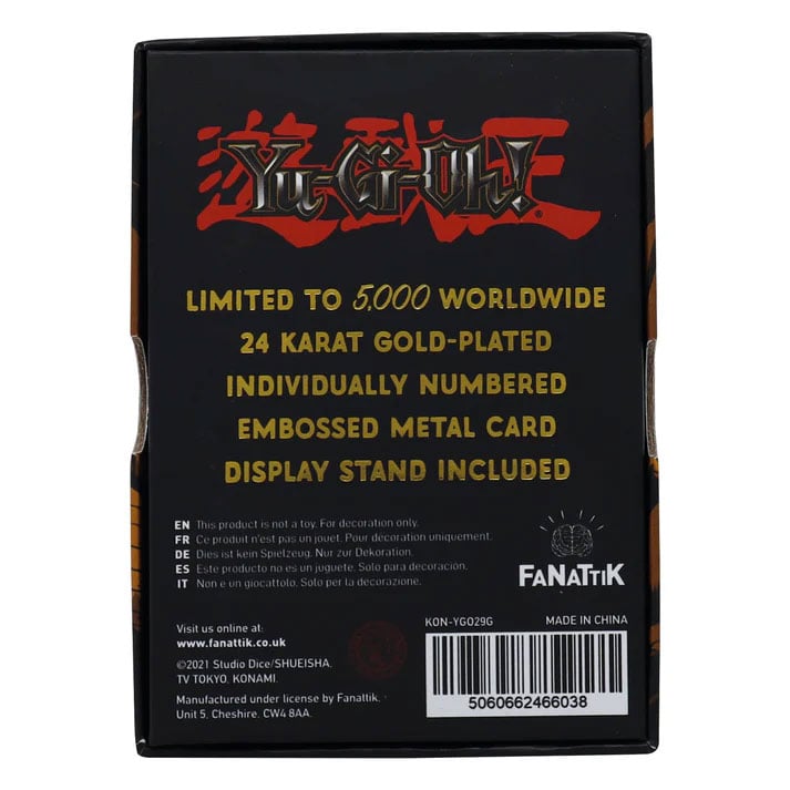 Yu-Gi-Oh! Baby Dragon (24k Gold Plated) Limited Edition Metal Card Gallery Image 6