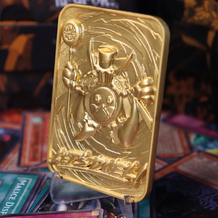 Yu-Gi-Oh! Limited Edition 24K Gold Plated Time Wizard Metal Card