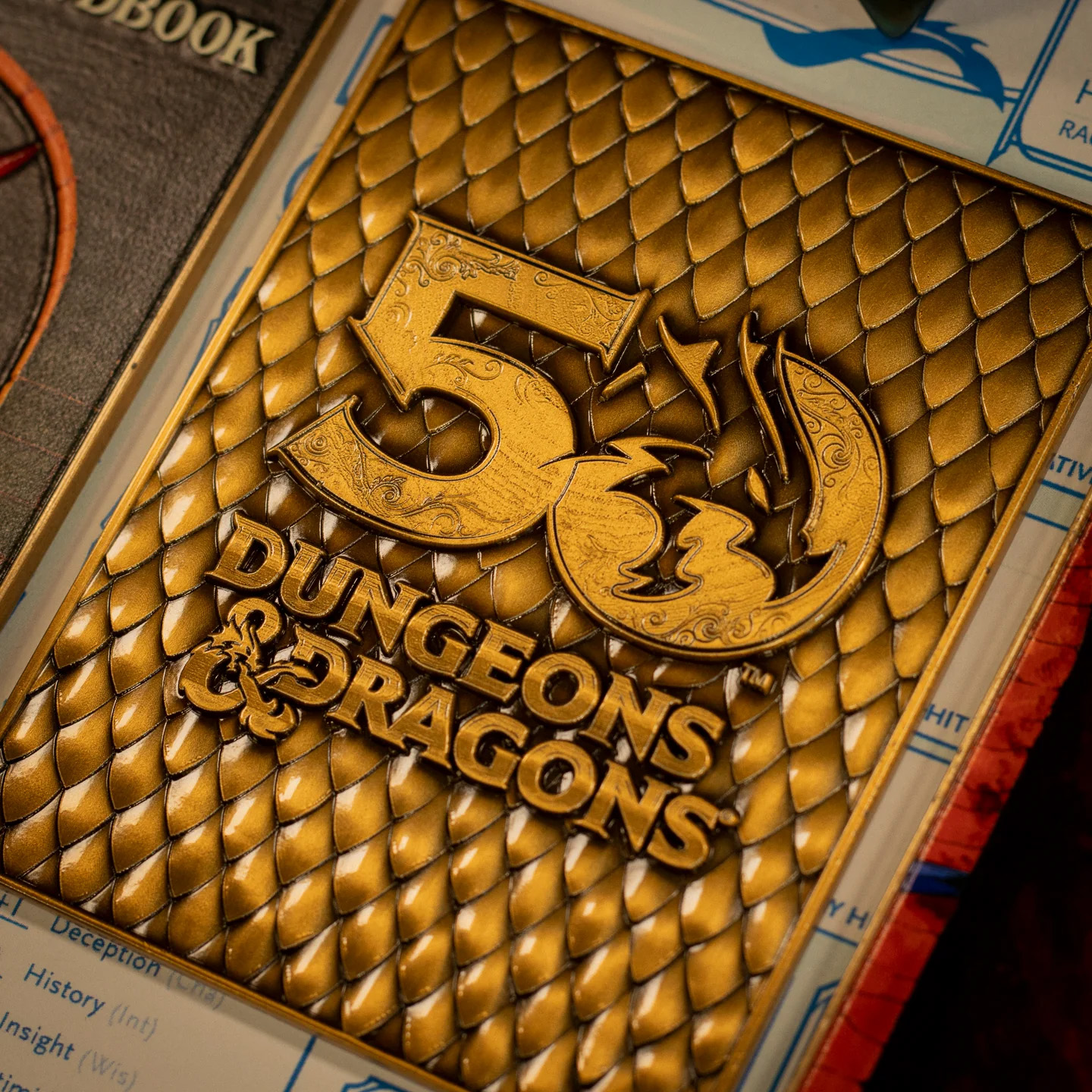 Dungeons & Dragons 50th Anniversary 1st Edition Book Cover Ingot Set