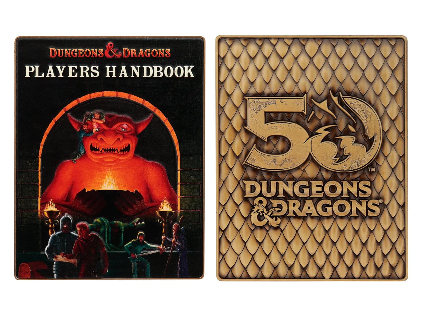 Dungeons & Dragons 50th Anniversary 1st Edition Book Cover Ingot Set
