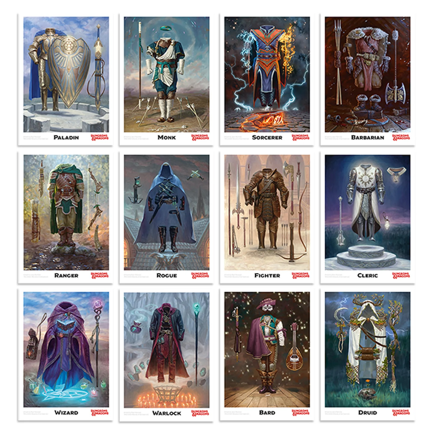Dungeons & Dragons Class Cards and D20 Flip Coin Set Gallery Image 6