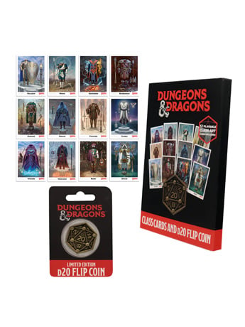 Dungeons & Dragons Class Cards and D20 Flip Coin Set Gallery Image 2