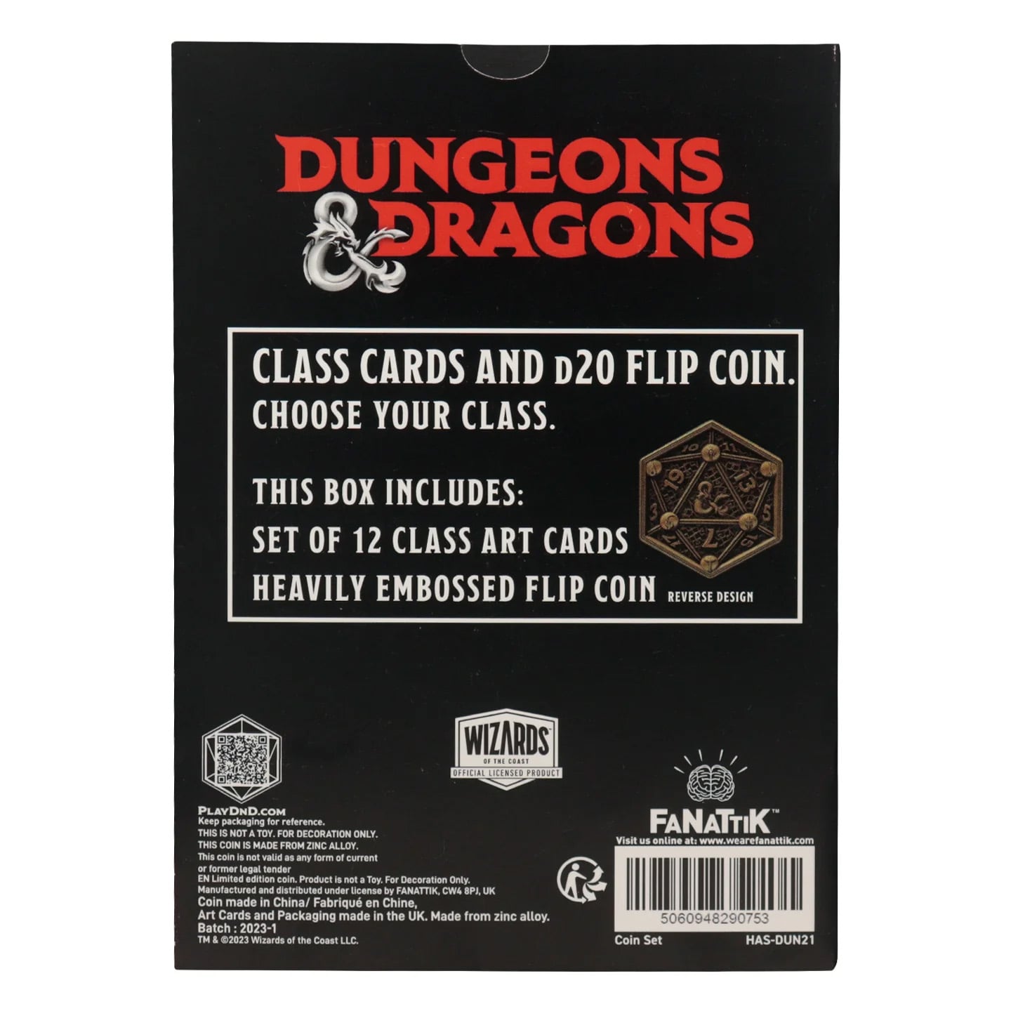 Dungeons & Dragons Class Cards and D20 Flip Coin Set Gallery Image 11