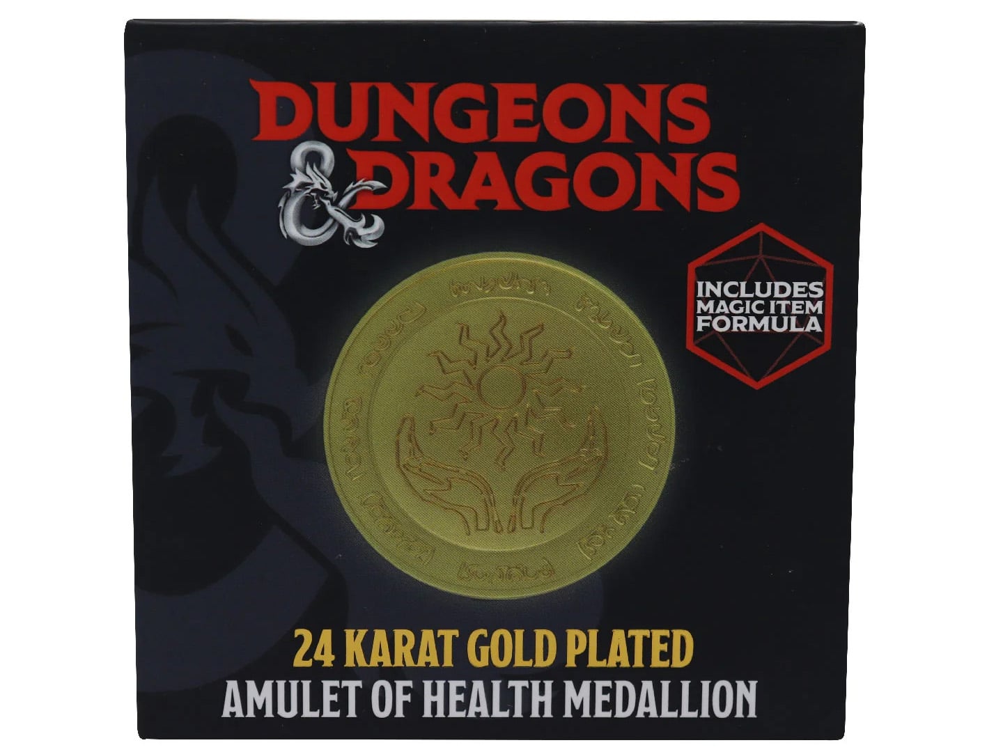 Dungeons & Dragons Amulet of Health (24k Gold Plated) Limited Edition Medallion Gallery Image 6