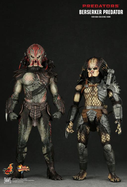 HOT TOYS Berserker Predator フィギュア Hot Toys 1/6 Berserker Predator Sixth Scale Figure MMS130 *Open Box*