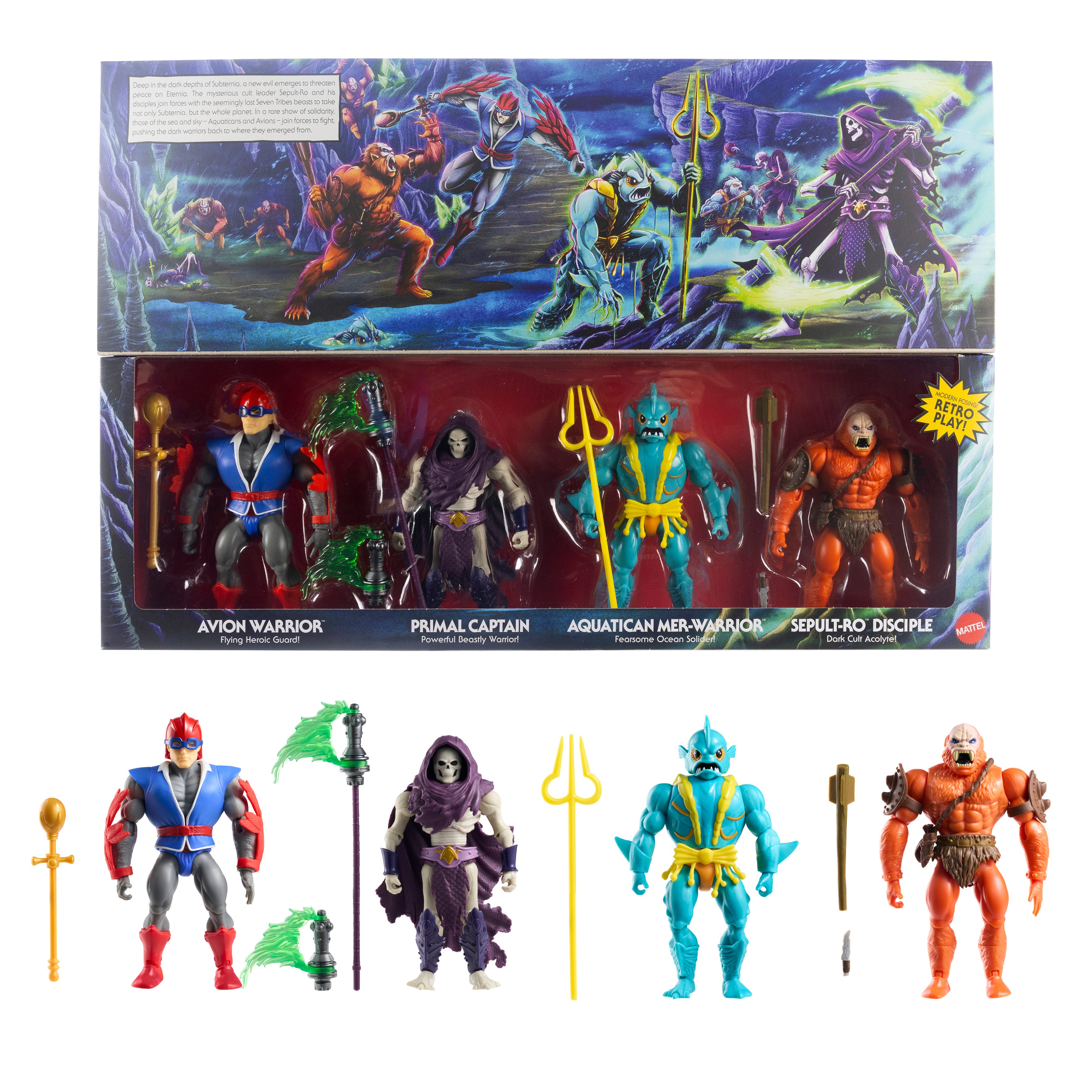 Masters of the Universe: Origins Battle for Sub-Eternia Action Figure Four-Pack Gallery Image 9