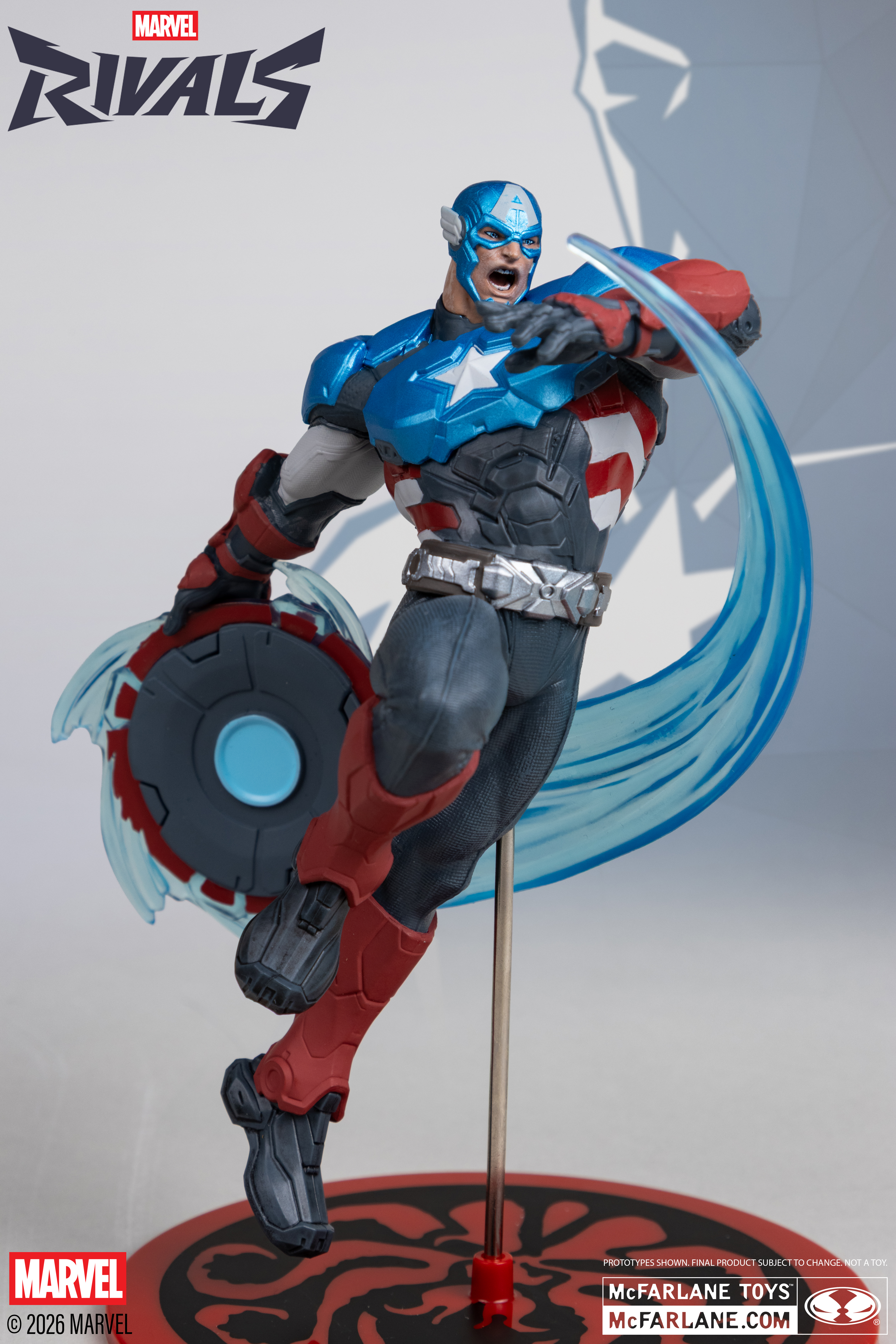 Marvel Rivals Captain America 1/10 Scale Figure