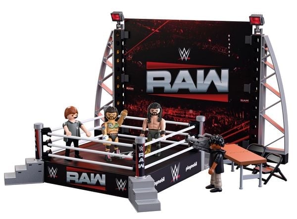 WWE フィギュアセット RAWリング付き Playmobil x WWE Raw Ring Collectors Set