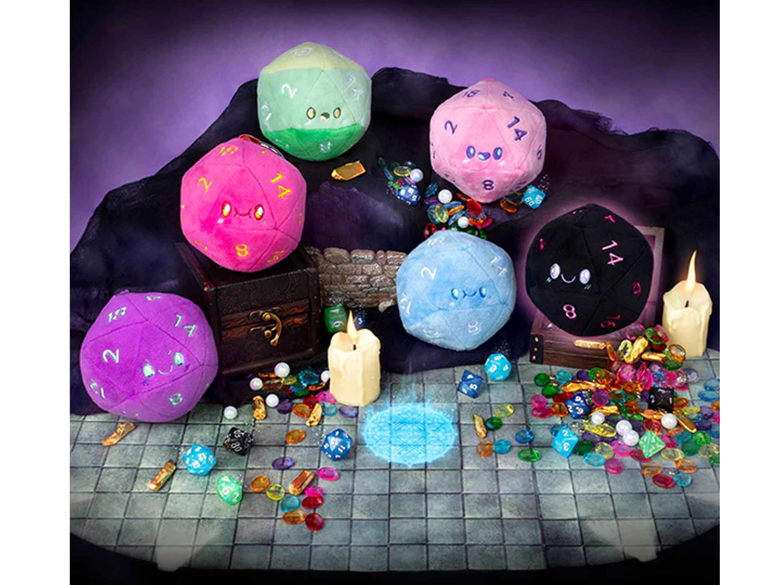 Let's Roll Series 1 Blind Box Random D20 Plush Keychain Gallery Image 3