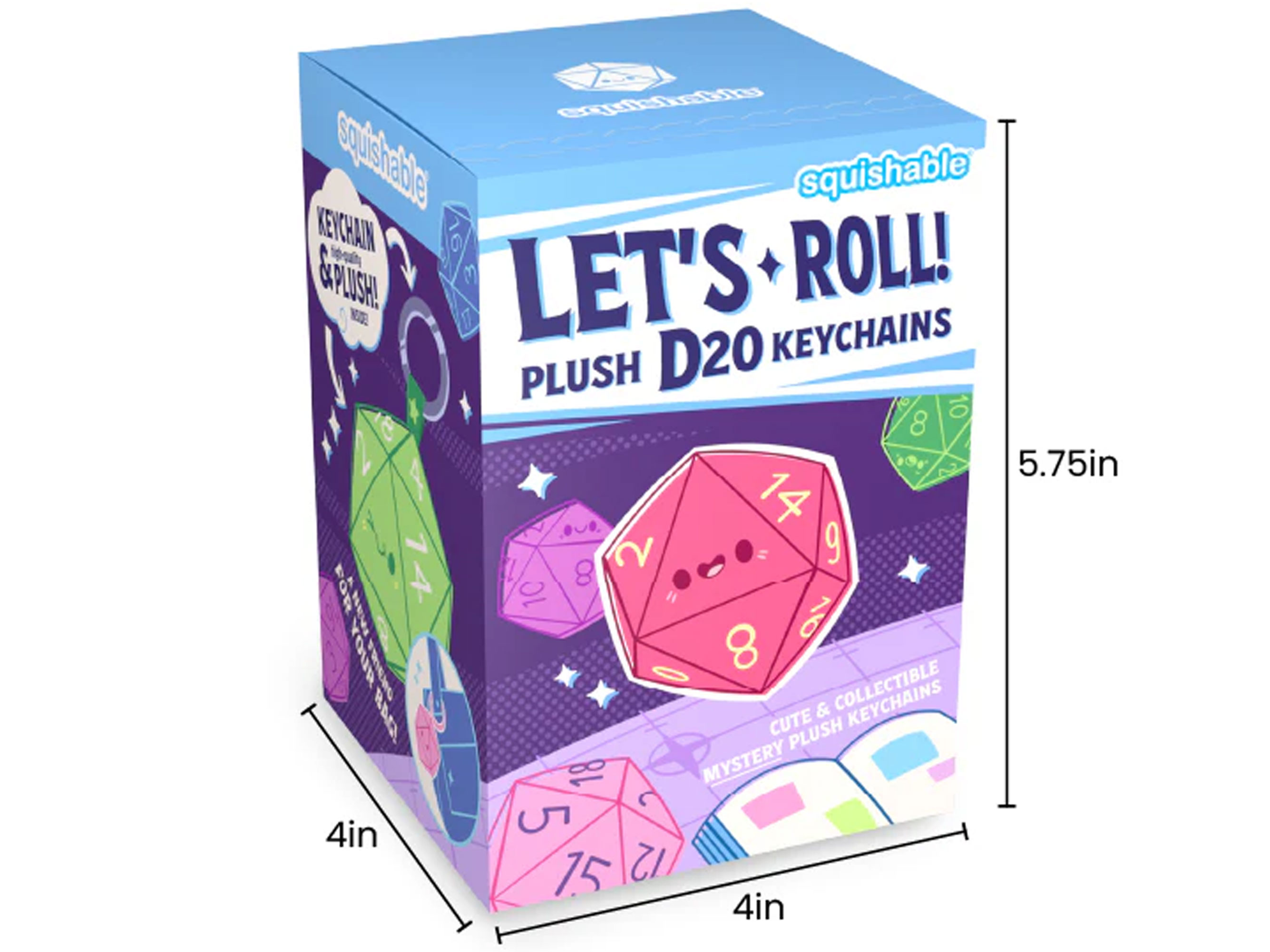 Let's Roll Series 1 Blind Box Random D20 Plush Keychain Gallery Image 10