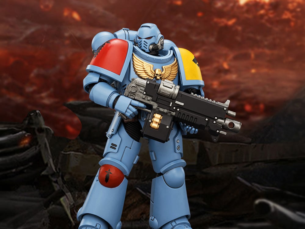 Warhammer 40,000 Space Wolves Intercessor 1/18 Scale Action Figure Gallery Image 1