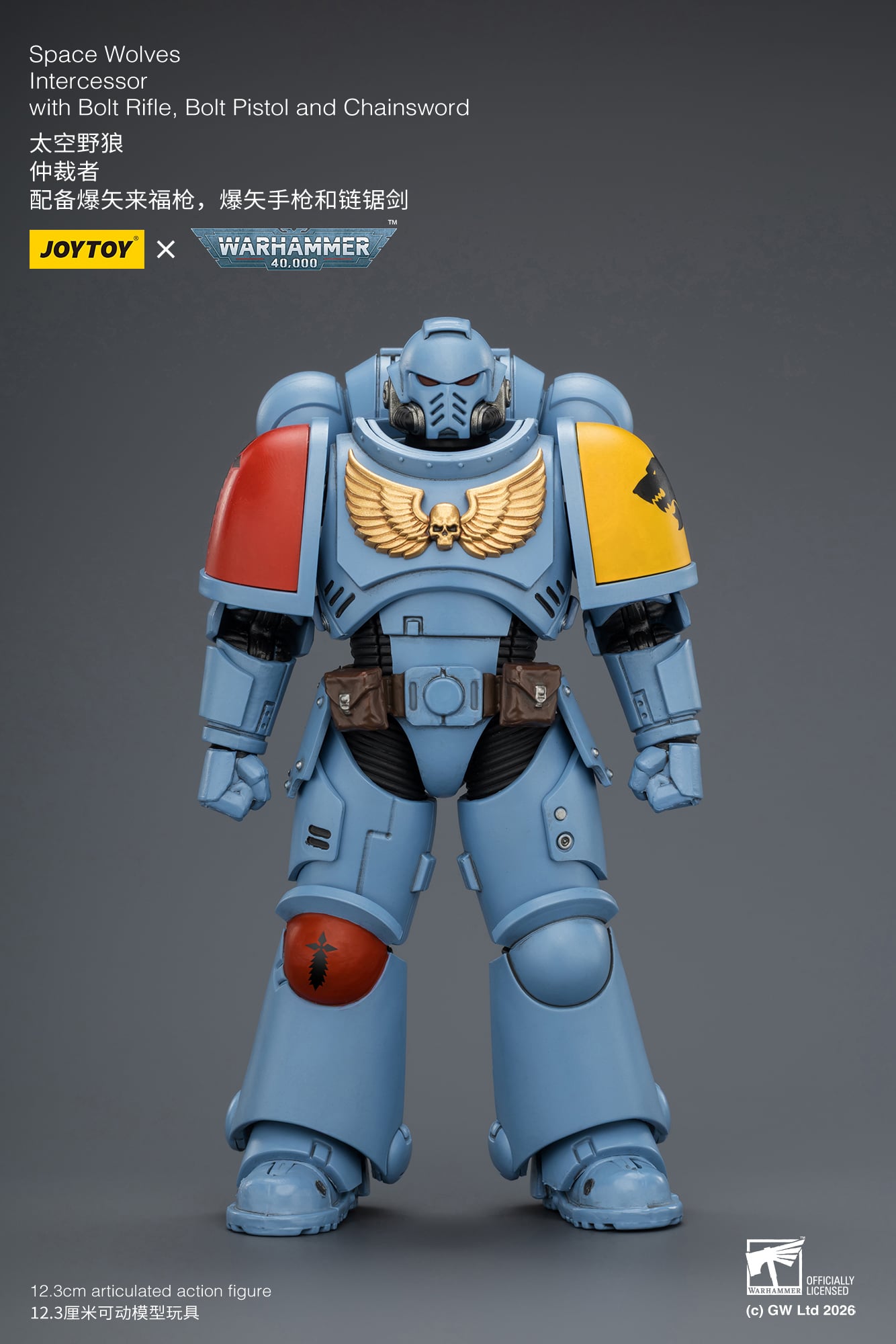 Warhammer 40,000 Space Wolves Intercessor 1/18 Scale Action Figure Gallery Image 4